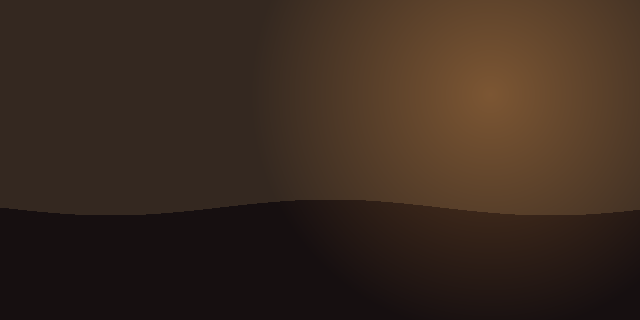 Warm abstract horizon carrying a small app shard through scattered one-level pixel changes